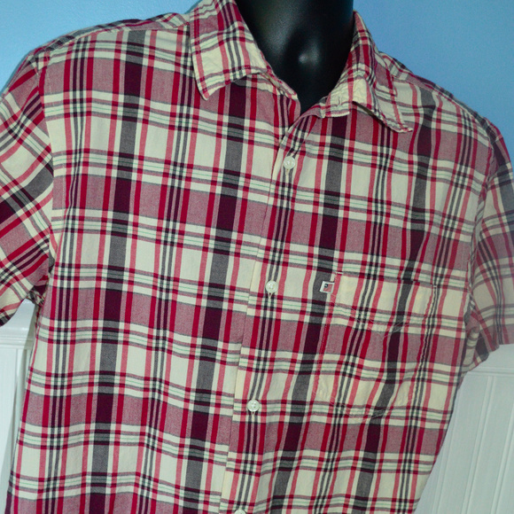RALPH LAUREN PLAID BUTTON FRONT SHIRT S/S POLO JNS - Picture 4 of 7